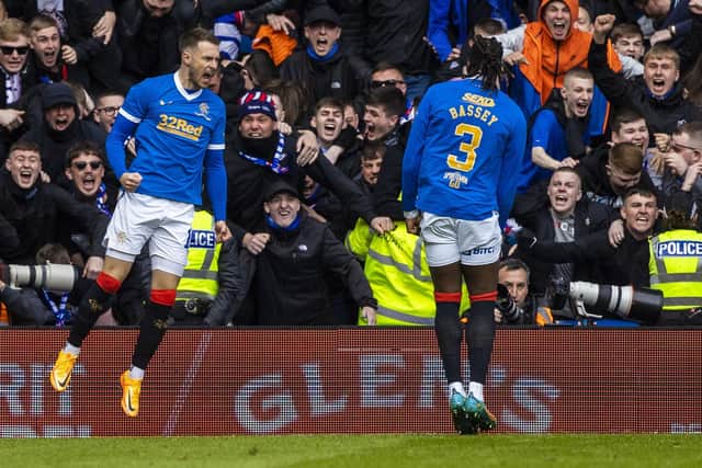 Rangers took an early lead against Celtic at Ibrox.