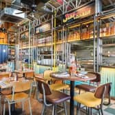 The Blackpool restaurant has Turtle Bay’s trademark beach-shack look and feel and the space has also been filled with an eclectic collection of brightly coloured artworks and murals