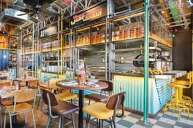 The Blackpool restaurant has Turtle Bay’s trademark beach-shack look and feel and the space has also been filled with an eclectic collection of brightly coloured artworks and murals