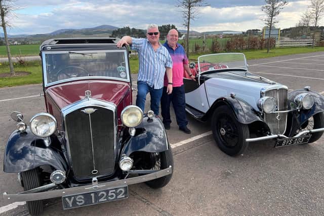 Robert Coulter and Gordon McClymont can't wait to show off their wheels, among the oldest in the show, later this month.