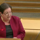 Scottish Labour MSP Jackie Baillie was visibly emotional in Holyrood