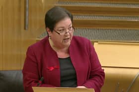 Scottish Labour MSP Jackie Baillie was visibly emotional in Holyrood