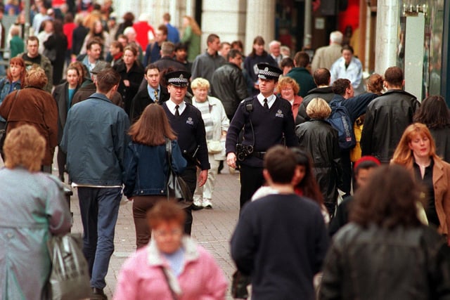 Police on duty - April 1998.