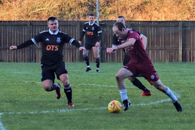Paddy McCabe is one of the few players retained by Cumbernauld United from last season (pic: Sandra King)