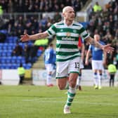 Aaron Mooy scored once again for Celtic in their win over St Johnstone.