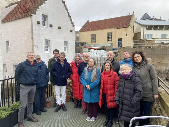 Willie Rennie and Wendy Chamberlain in Pittenweem