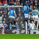 Emmanuel Fernandez (37) in action for Rangers against Celtic. 