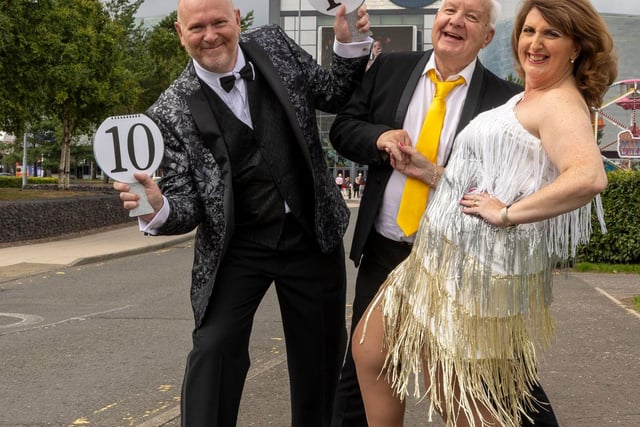 Strictly St Vincent outside XSite Braehead
