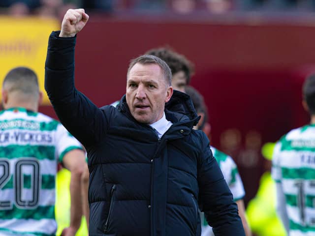 Brendan Rodgers hails the Celtic fans following the 3-1 win over Motherwell.