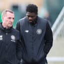 Kolo Toure, with Brendan Rodgers