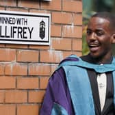 Actor Ncuti Gatwa after receiving his honorary doctorate from the Royal Conservatoire of Scotland in Glasgow. Picture date: Thursday July 7, 2022.