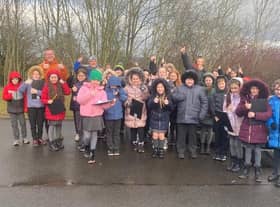 Despite the weather, visitors and pupils alike enjoyed a wee change from the norm in their lessons last week.