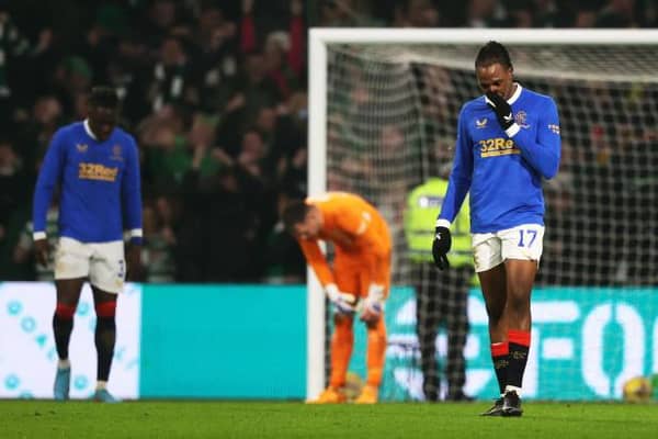 Joe Aribo's body language tells the story of Rangers' abject display in their 3-0 defeat against Celtic. (Photo by Craig Williamson / SNS Group)