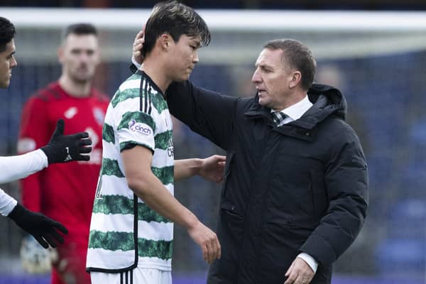 Celtic manager Brendan Rodgers felt Oh Hyeon-gyu's disallowed opener at Ross County should have counted. (Photo by Paul Devlin / SNS Group)