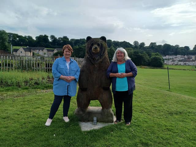 left, Rona Mackay MSP and Sandra