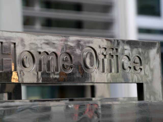 File photo dated 11/01/2018 of signage for the Home Office in Westminster, London. Afghan scholars studying in the UK under a Foreign Office scheme say they are living in fear of being forced back into Taliban clutches. Issue date: Monday August 14, 2023.