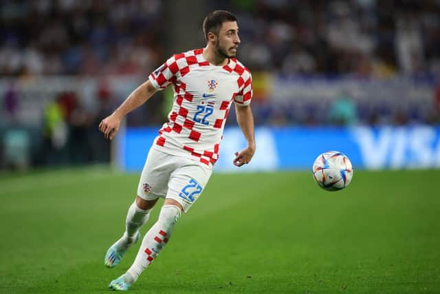 Josip Juranovic is set to play in a World Cup quarter-final against Brazil. (Photo by Alex Grimm/Getty Images)