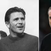 Real Madrid and Hungary legend Ferenc Puskas managed Ange Postecoglou (right) at South Melbourne.