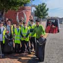 Toryglen Community Champion Liz Arbuckle supported a litter pick with 10 local schools 2