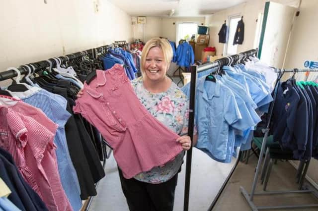 Donna Henderson came up with the idea for what is now Glasgow’s Pre-Loved Uniforms six years ago