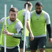 Anthony Ralston during a Celtic training session ahead of facing Aberdeen on Sunday.