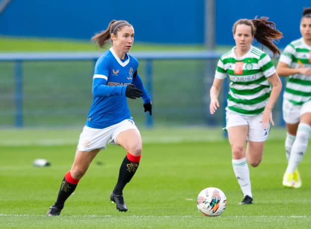 <p>Rangers clinched a first Old Firm Derby win over Celtic to maintain their two-point lead over title-chasing Glasgow City.</p>