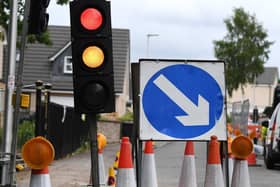 A new fire hydrant is being installed in Baillieston. 