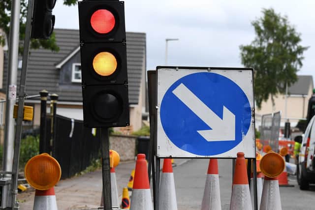 Roadworks on the M9, M80 and M876 will cause disruption in Falkirk district for much of October. Picture: John Devlin.