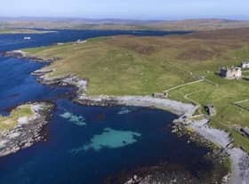 Vaila is an idyllic island with its own jetty and a ten minute boat trip to the Shetland mainland
Pic: Savills