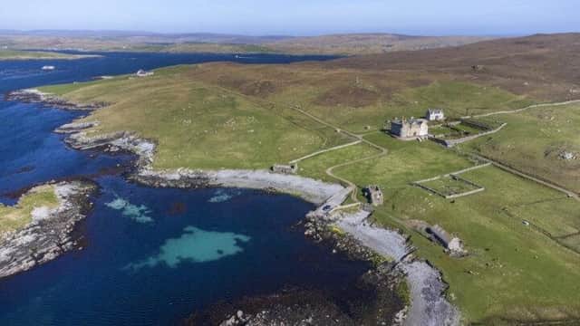 Vaila is an idyllic island with its own jetty and a ten minute boat trip to the Shetland mainland
Pic: Savills