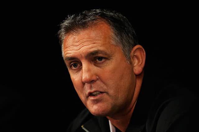 Owen Coyle has added the Indian Superleague Shield to the Scottish First Division trophy he won as a manager in 2003. He also won the English Championship play-off with Burnley in 2009.  (Photo by Dean Mouhtaropoulos/Getty Images)