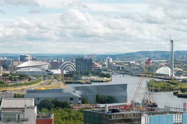 You get stunning views over the Clyde.