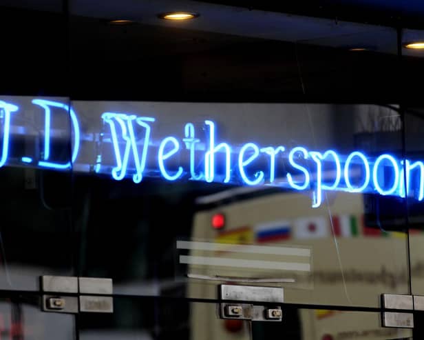 Wetherspoons sign. Picture: Tim Ireland/PA Wire