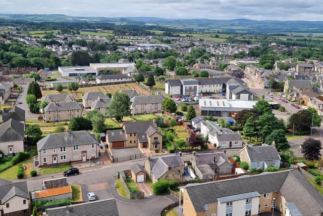 The crane also gave locals a great chance to get a bird's eye view of the town from the site.