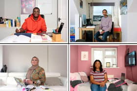 The Lanark photographer's brief, beautifully executed, was to capture ethnic minority Open University students in their home working environments.