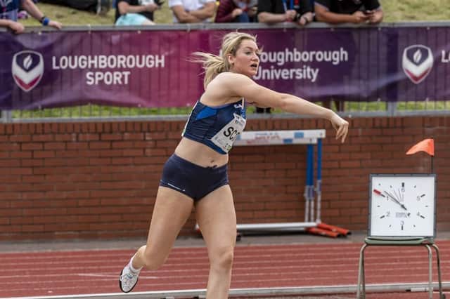 Amy Kennedy in action at the Loughborough International 2022 (pic: Bobby Gavin)