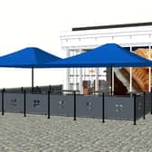 The new venue will also feature an outdoor area.