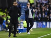 Rangers manager Giovanni van Bronckhorst watches from the touchline during the Premier Sports Cup quarter-final win over Dundee at Ibrox.  (Photo by Rob Casey / SNS Group)