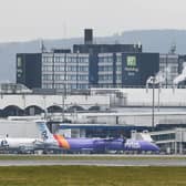 Flybe aircraft at Glasgow Airport after its collapse in March 2020. Picture: John Devlin