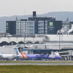 Flybe aircraft at Glasgow Airport after its collapse in March 2020. Picture: John Devlin