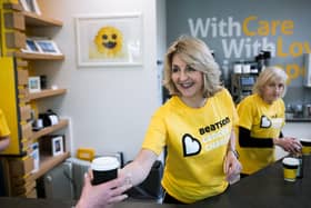 Kaye Adams visited Beatson Cancer Charity in Glasgow.