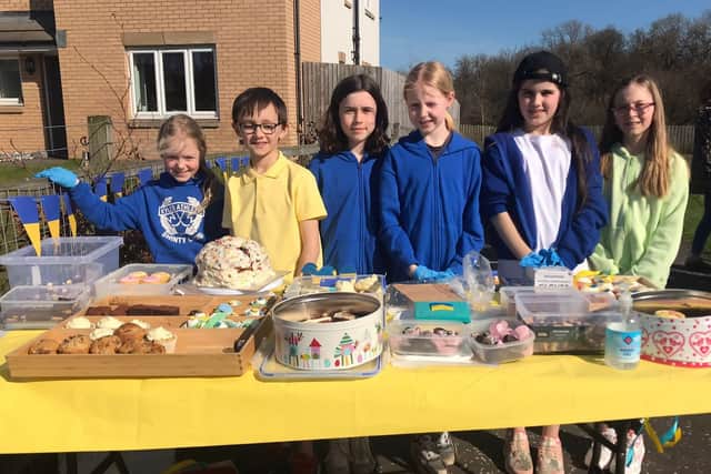 Big-hearted youngsters at Holy Family Primary School big bake sale for Ukraine
