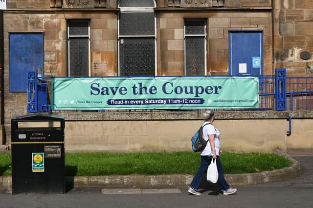 The Couper Institute Public Hall and Library, Cathcart, was also the focus of a well-organised community campaign to get its doors open. It will unlock its doors tomorrow. PIC: John Devlin.