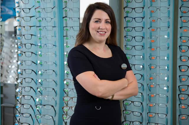 Emma Robb, store director of Specsavers in Newton Mearns