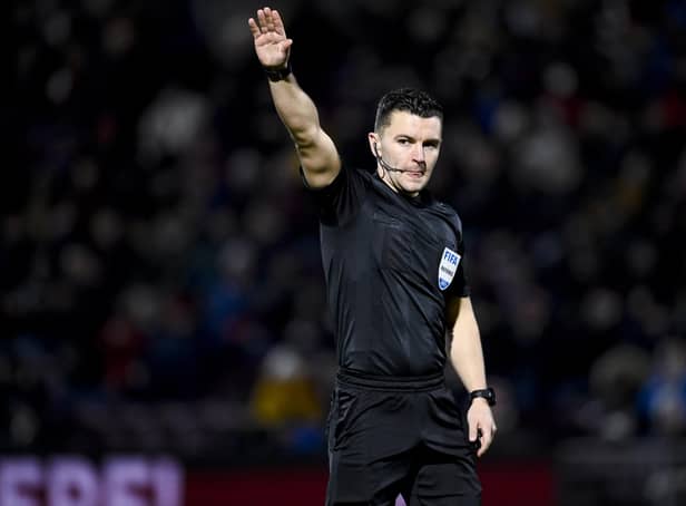 <p>Referee Nick Walsh turned down a penalty appeal early in the first half, with TV pictures later suggesting it was a good call</p>