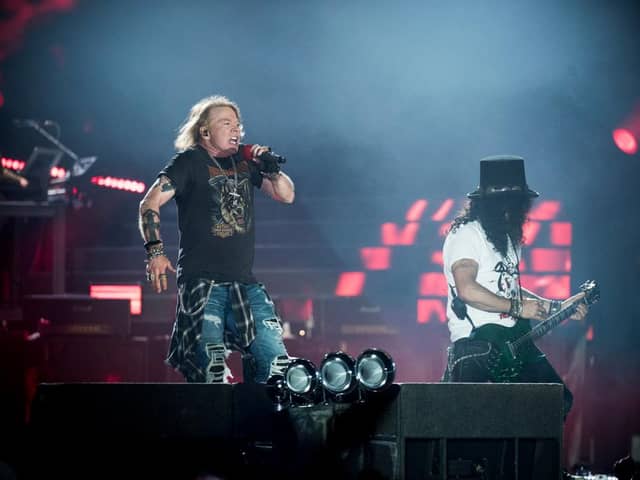 Axl Rose and the gang will be performing on Glasgow Green on July 5.