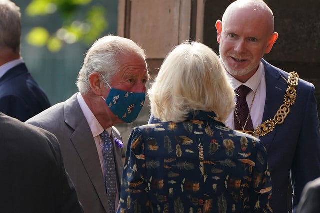 Prince Charles and Camilla visit Kelvingrove Art Gallery and Museum, to celebrate its 120th anniversary, on September 8, 2021.