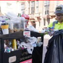 Glasgow's waste workers clearing mountains of rubbish as they return to work following several days of industrial action.