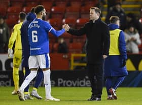 Rangers manager Michael Beale will make five changes to the side which will face Ross County.  (Photo by Rob Casey / SNS Group)
