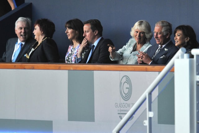 Prince Charles and Camilla at the Commonwealth Games 2014 opening ceremony.
